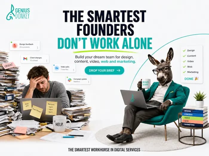 Genius Donkey agency support illustration